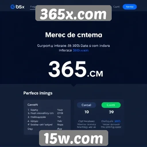 Interface do usuário do site 365x.com avaliada